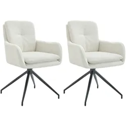 2er Set Esszimmerstuhl Pickett Stoff
