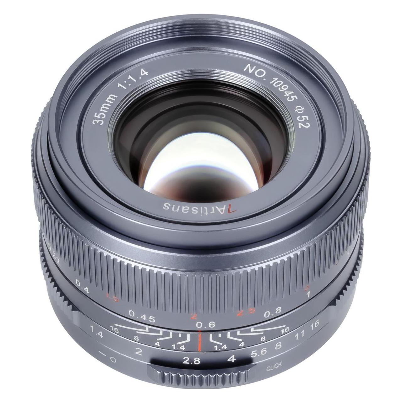 7artisans Festbrennweite 35mm F/1.4 Mark III FF Schwarz - Canon RF (Canon RF, Vollformat) (35F14B-R)