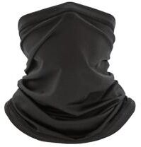 DynamicDeals Premium Breathable UV Cycling Face Mask & Sweat Wicking Neck Gaiter black 1pcs