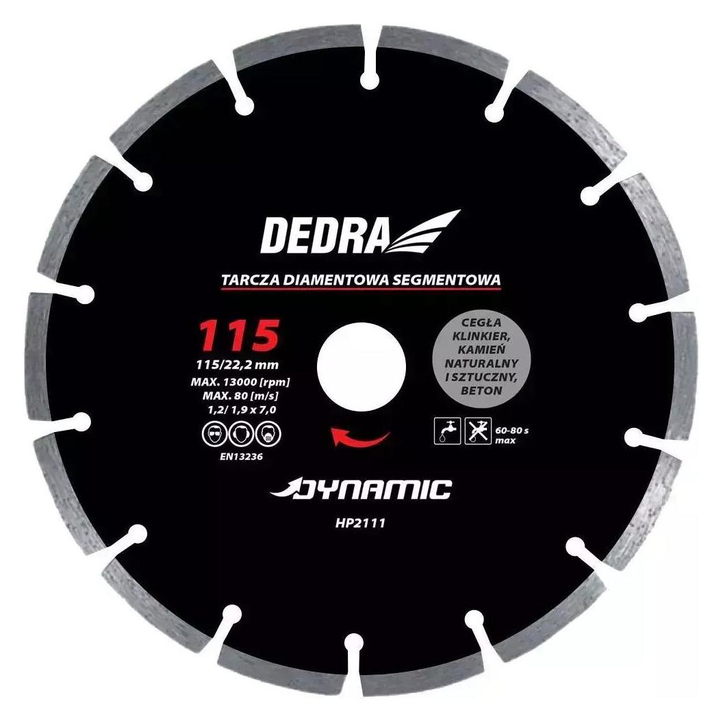 Dedra Segmentierte Diamantschleifscheibe 350 mm/25,4 mm dynamisch (HP2119E)