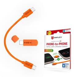 DISPLEX USB-C® Kabel USB-C® 0.15 m Orange 02190