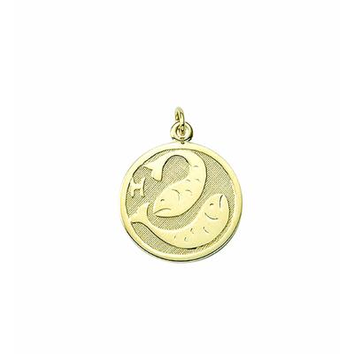 Sternzeichenanhänger ADELIA´S "Sternzeichen Anhänger Fische 333 Gold ( 8K )", gold, Schmuckanhänger, Damen, Fische, Gold, Goldanhänger Fische