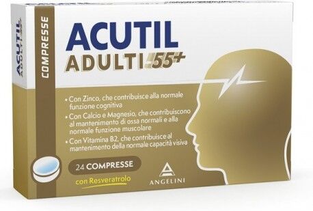 Angelini Consumer Health Angelini Acutil Adulti 55+ Mente Ossa E Muscoli 24 Cpr