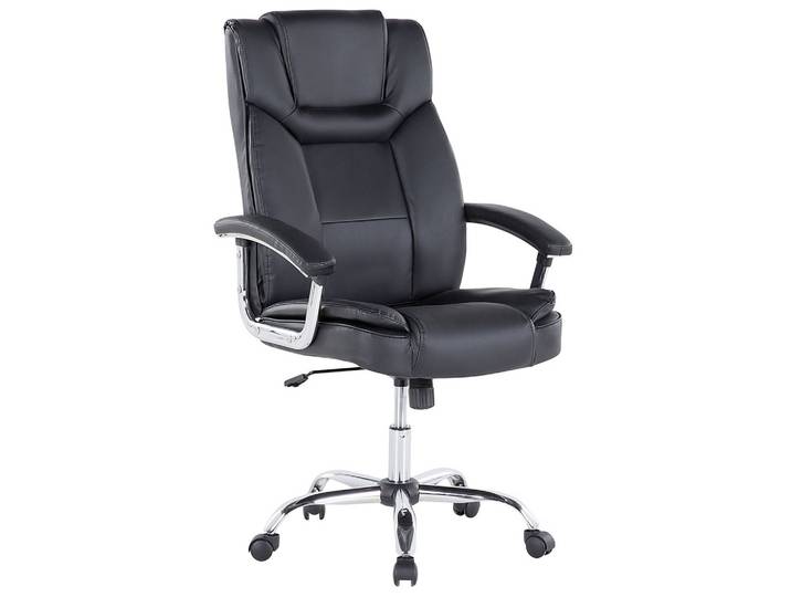 BÜROSTUHL Kunstleder Schwarz Advance