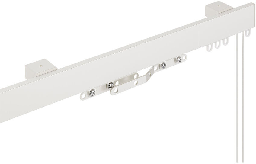 Symple Stuff Bridgeview Corded Aluminium Curtain Track White White 3.2cm H x 300cm W x 3.5cm D