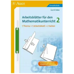 Arbeitsblätter für den Mathematikunterricht 2, Schulbücher von Gerrit Stäbe