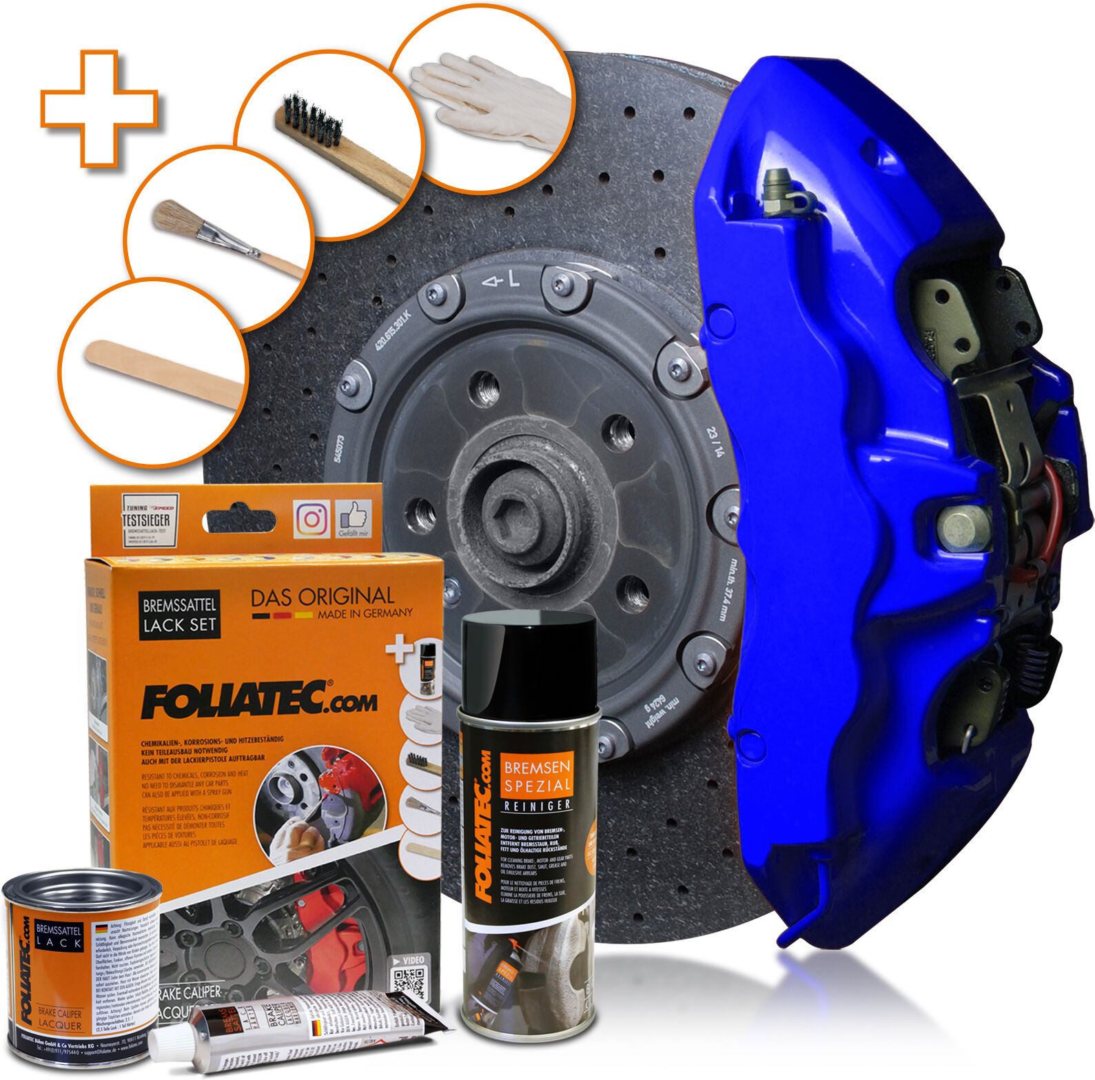 Foliatec Bremssattellack Bremssattel Lack Set Rs Blue 2162 0.4l