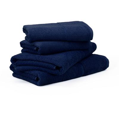 Handtuch Set MÖVE FOR FROTTANA "Pearl", grün (deep sea), 4 Stk., Walkfrottier, Walkfrottier, Obermaterial: 100% Baumwolle, Handtuch-Sets, Set: 2x Handtuch 50/100 und 2x Badetuch 67/140cm