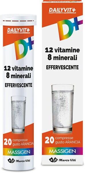 Dailyvit Massigen + Effervescente Integratore Vitamine e Minerali 20 Compresse
