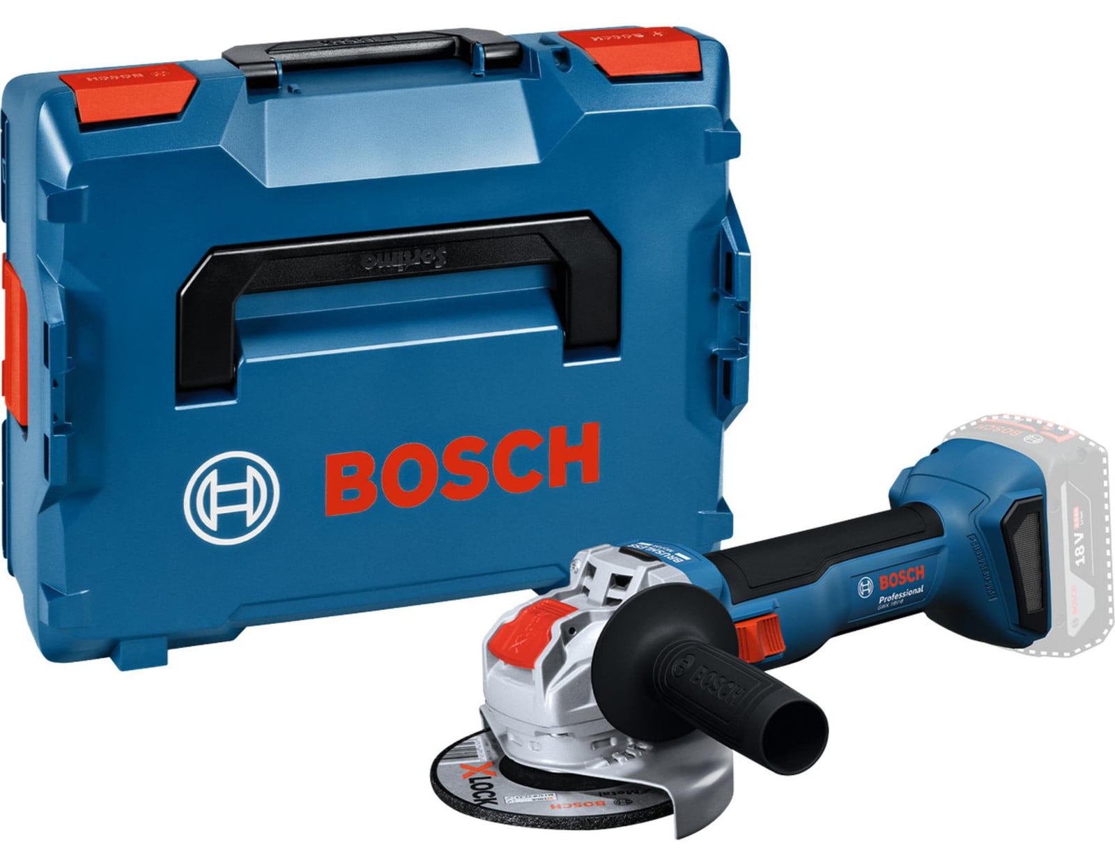 Bosch GWX 18V-8 solo L X-LOCK haakse slijper - 06019N9101