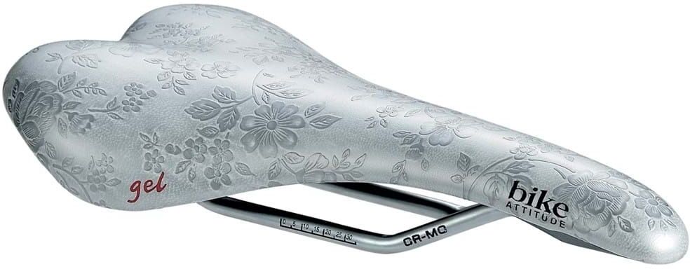 Bike Attitude Race Gel Dame Cykelsadel M. Blomster, 140 X 270 Mm