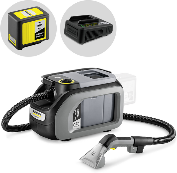 Karcher Pro Puzzi 2/1 Bp - Nettoyeur de tapis - Aspirateur portable - 36V 5Ah