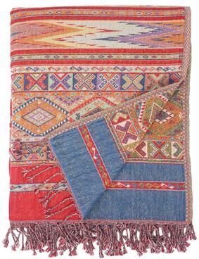 Melange Home Hand-loomed Cotton And Wool Throw