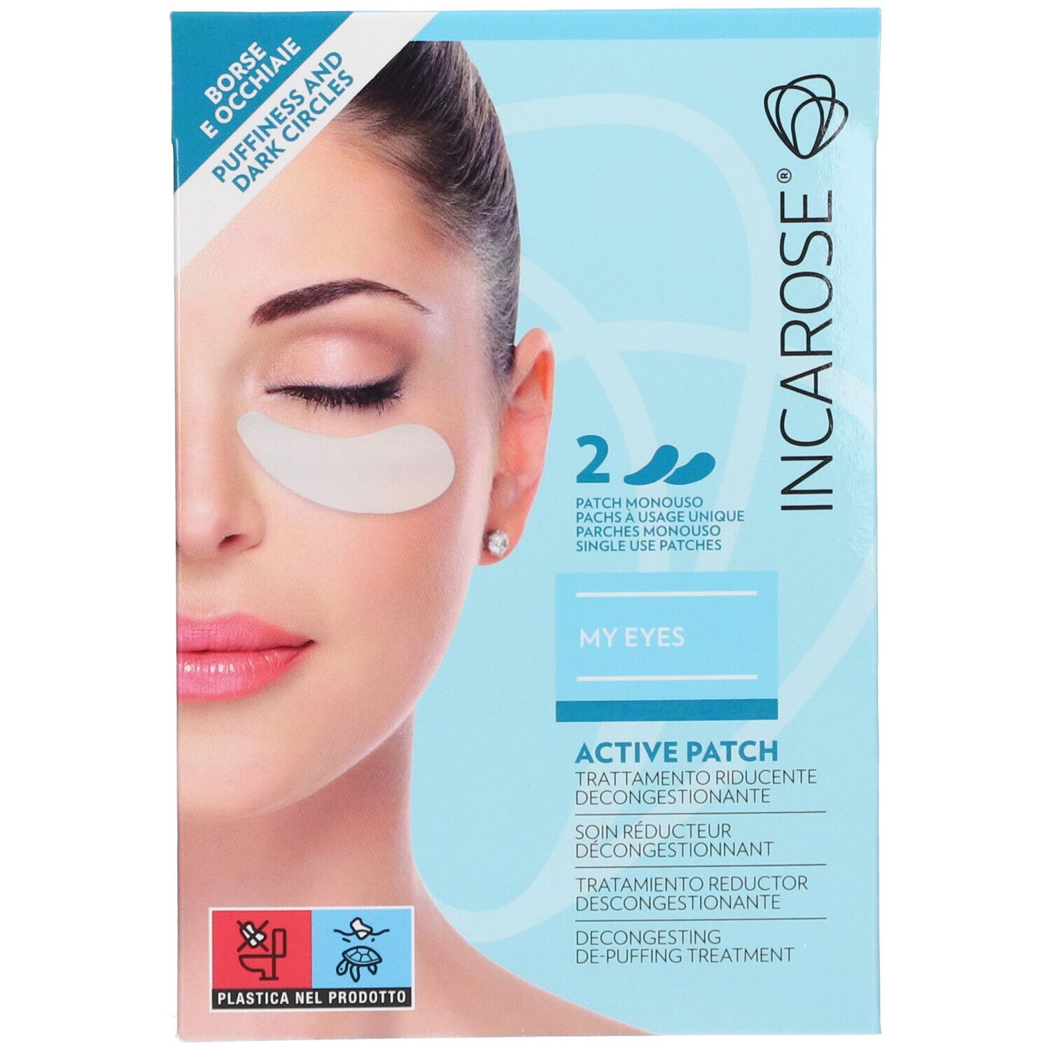 Incarose My Eyes Hydrogel Active Patch 2 St Kompressen