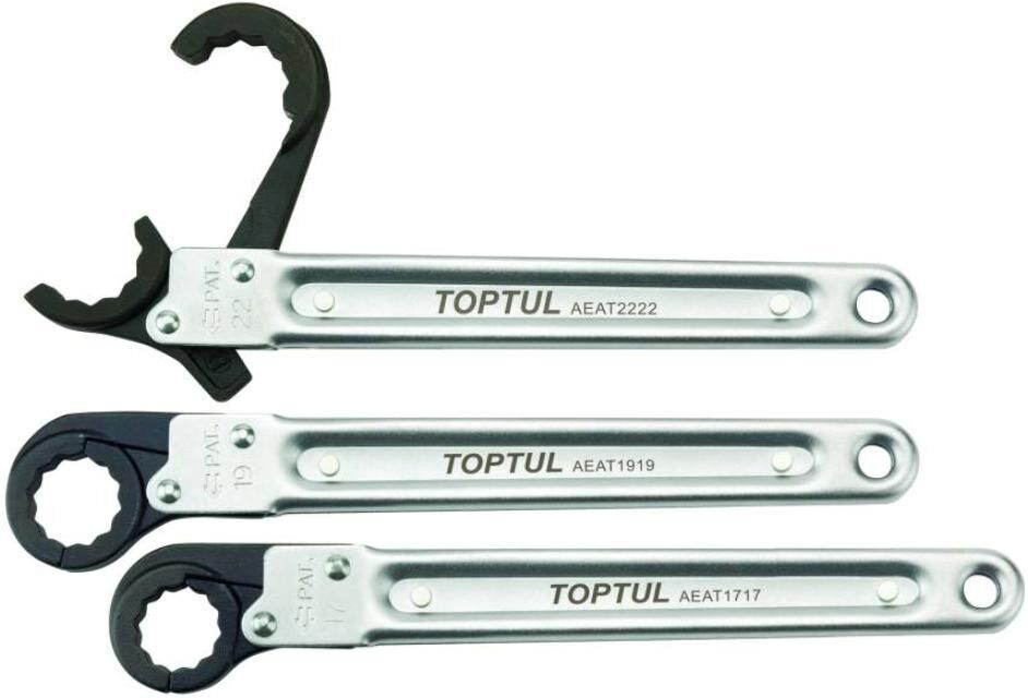 TOPTUL AEAT1010 Ratchet Ring Open-ended Spanner