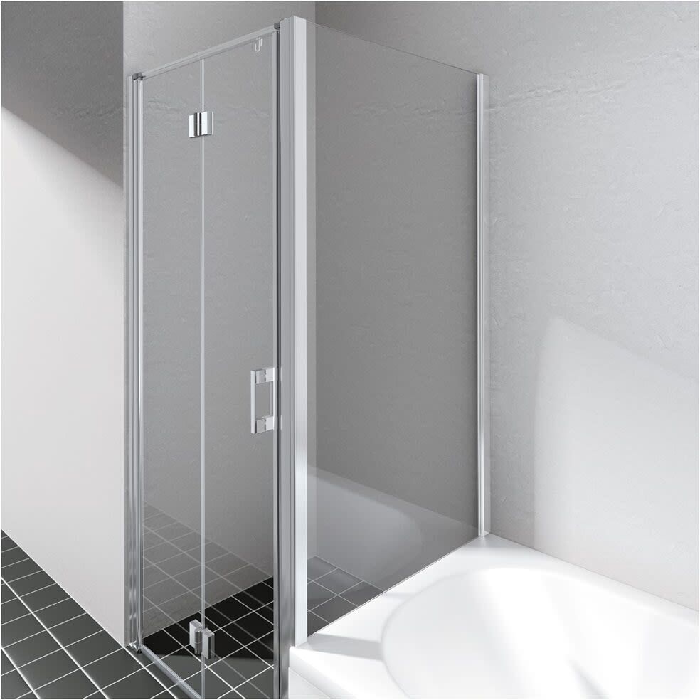 Kermi Liga Seitenwand verkürzt 75 cm, Duschkabinen, LITVD075161PK, - B: 75 H: 160 cm