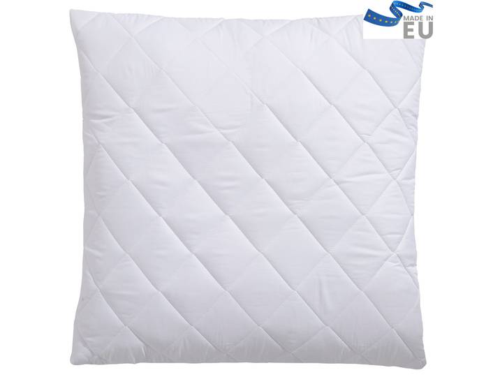 Microfaserkissen GOODPRODUCT Microlux Kopfkissen 40x80 cm, 80x80 cm , weiss (weiß), B:80cm L:80cm, Bezug: 100% Polyester. Füllung: 100% Polyester, Kopfkissen, Microfaserkissen, Kissen, in den Farben: weiss, blau, rosa & grün