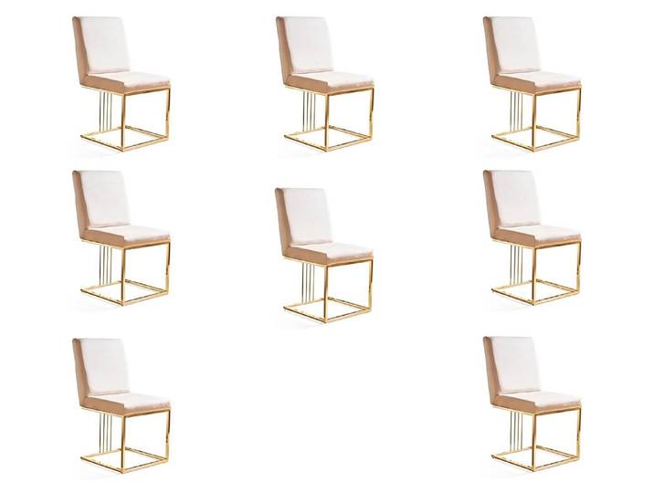 Xlmoebel Sitzgruppe Elegante gepolsterte Stühle für stilvolles Esszimmer-Ambiente, (Sitzgruppe, 8-tlg., 8x Stühle), Hergestellt in Europa