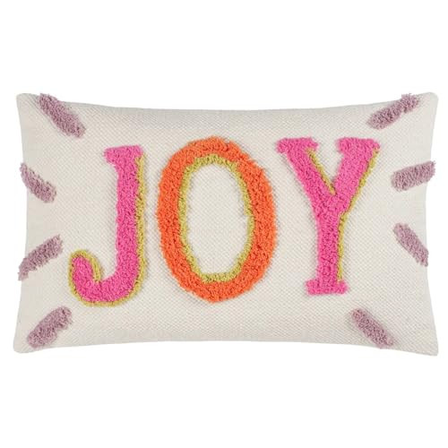 Heya Home Joy Katoenen Sierkussenhoes met Tufted Detail - 50 x 30 cm