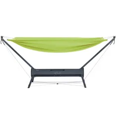QNUX Travel Bed (Arcan Grau, Natura Grün)