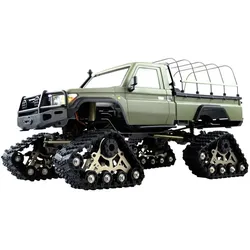 Amewi AMXRock RCX10PTS Elektro Brushed Crawler Kette 1:10 RTR Militär grün (RTR Ready-to-Run)
