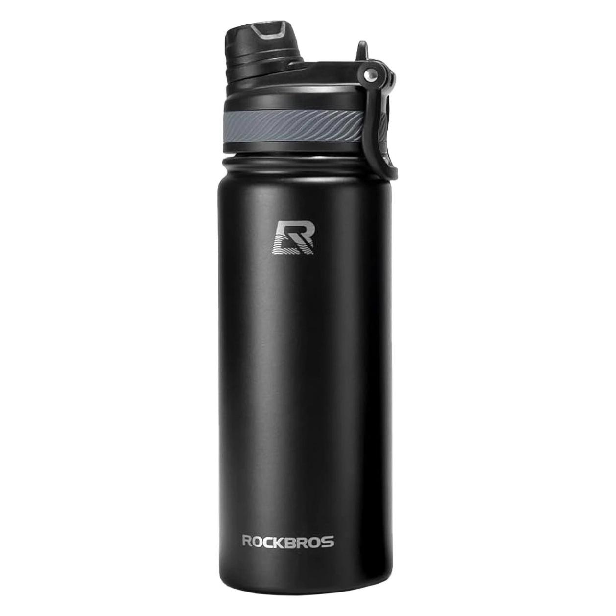 Rockbros 35210029001 Fahrrad-Thermoflasche für Getränke 530 ml - Schwarz (0.55 l) (1701423730)