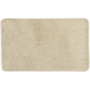 Kleine-Wolke Badematte Badteppich Relax, 60 x 100 cm, sandbeige, aus Polyacryl, rutschfest