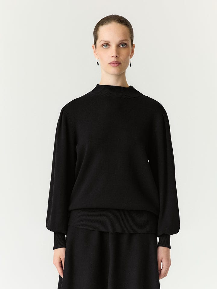 YAS Pullover in Schwarz - M
