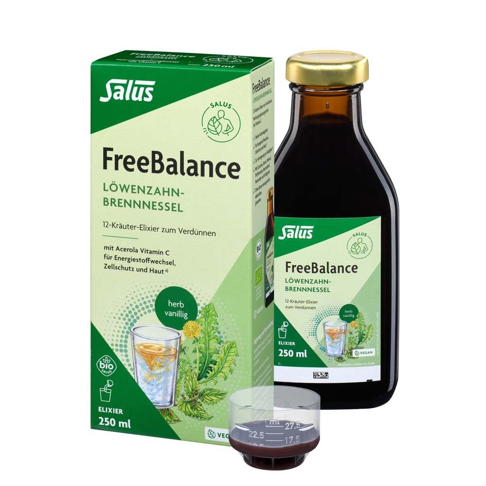 Freebalance Löwenzahn-Brennnessel Elixier Bio 250 ml