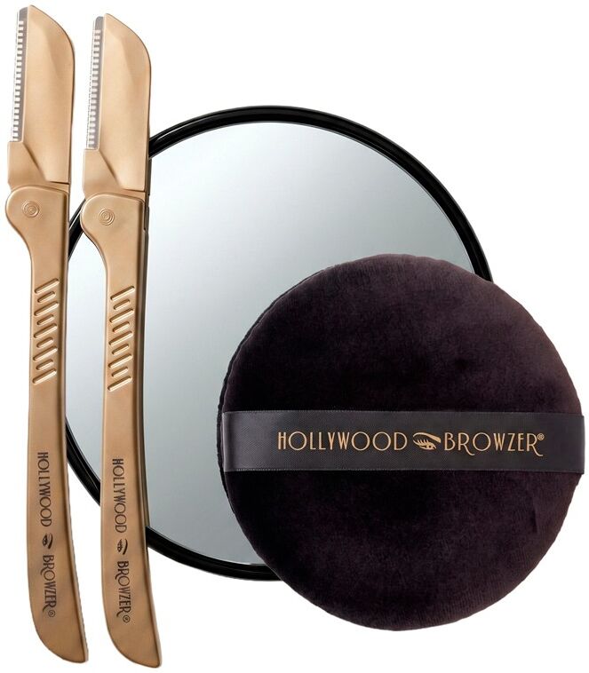 Hollywood Browzer The Dermaplaning Duo Kit - Gold