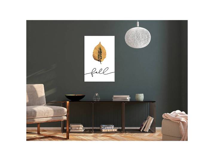 Wandbild Unusual Leaf Leinen Multicolor 40 x 60cm