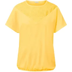 Tchibo - Blusenshirt mit Stickerei - Damen - Gr. L - gelb