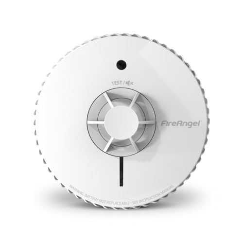 FireAngel Hittemelder voor Keuken met Temperatuursensor en Vervangbare Batterij voor 5 Jaar - FA6215-INT - Wit