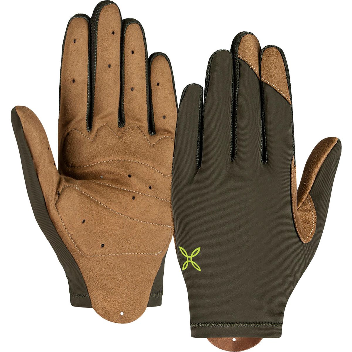 Montura Rando Cycling Fullfinger Glove verde salvia/camel (4935) L MGFJ90X-JS427-4935-L