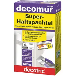 Decotric Super-Haftspachtel Grundierspachtel Grundspachtel Spachtelmasse 500 g