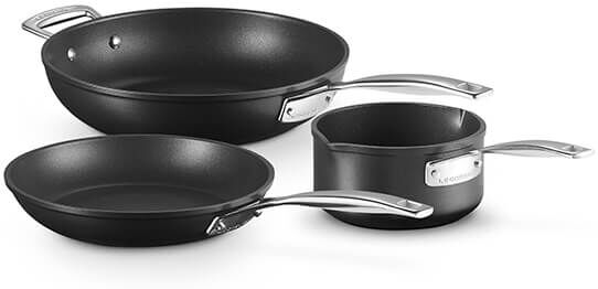 Le Creuset Toughened Non-Stick 3 Piece Cookware Set