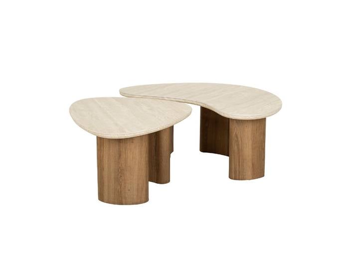 Clemento Romano Couchtisch organisch Set