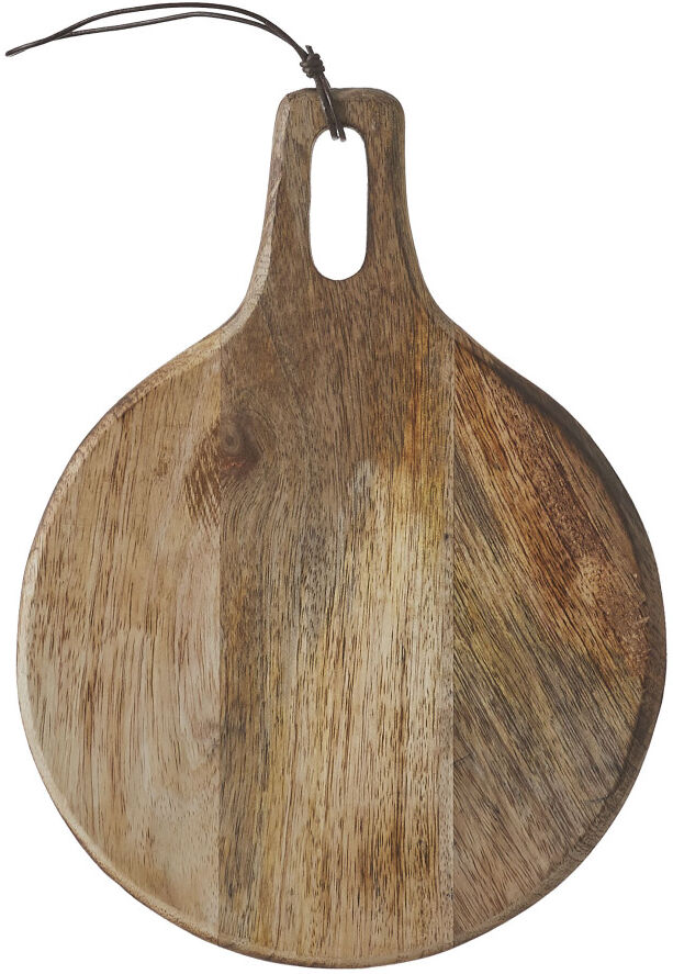 Mica Decorations Mica Tranchierbrett Duko Mangoholz rund H 1 x B 29 x T 22 cm braun