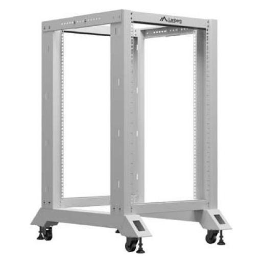 Lanberg OFFENES RACK 19 18HE 600X800 GRAU (18 HE, 19 Zoll Rack) (OR01-6818-S)