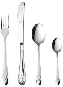 Mepra Diamante Flatware Set - 24 Pieces - Stainless Steel