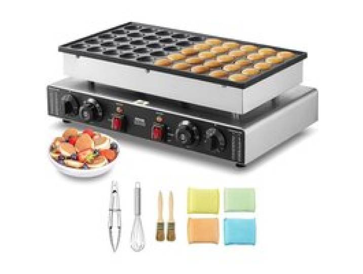 Appareil À Pancake 50Pcs 43 Mm Crêpière Commerciale 1700 W Appareil À Poffertjes Dorayaki En Acier Inoxydable Antiadhésif[GA414]