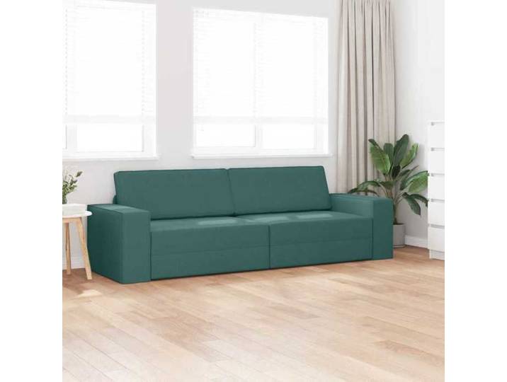 NEUF®Mobilier/Siège de salon - BESTMEUBLE - Canapé-lit - Canapé droit convertible - 200cm - Vert foncé - tissu FR4168880