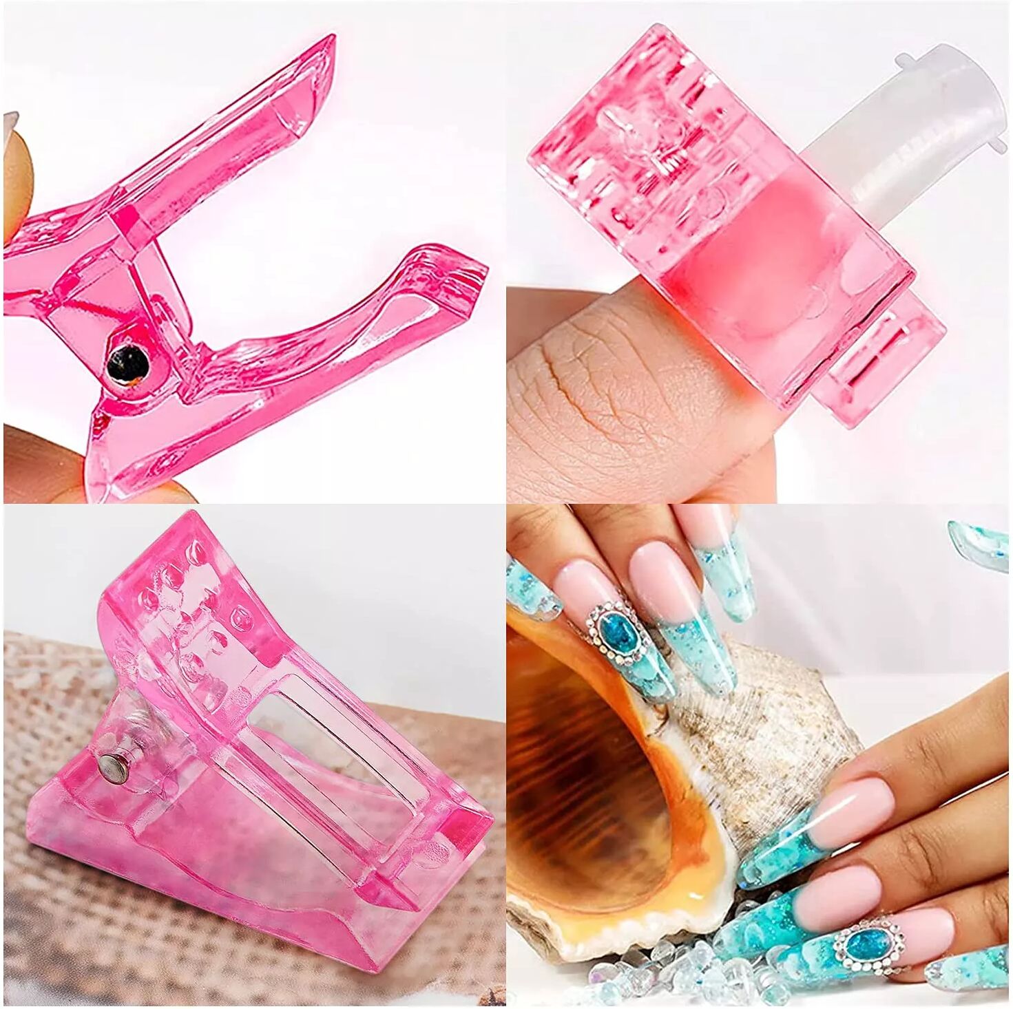 INF Pinces à ongles pour ongles en gel, paquet de 5