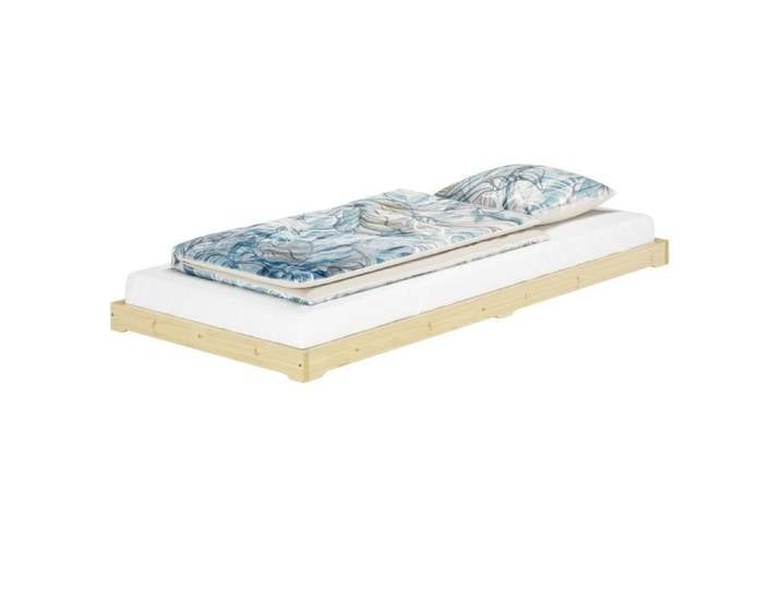 Lit en bois très bas base idéale pour combiner avec futon surface 90x200 cm V-60.47-09sans accessoires