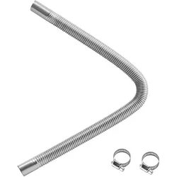 VEVOR Abgasrohr Standheizung flexibler Abgasschlauch 59 cm für Auto-Dieselheizung mit 2 Klemmen, Edelstahl Auspuffrohr mit Φ 25 mm Querschnitt für 2 kW / 5 kW / 8 kW Dieselheizungen Lufterhitzer
