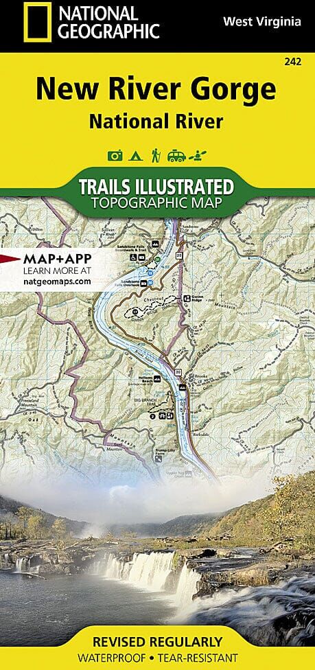Carte de randonnée n° 241 - Big South Fork National Recreation Area (Kentucky, Tennessee)   National Geographic
