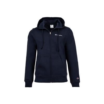 Sweatshirt CHAMPION "Sweatjacke Sweatjacke Heavy Soft", Herren, Gr. L, blau (dunkelblau), Obermaterial: 70% Baumwolle CO. 30% Polyester PES., Sweatshirts Sweatshirt