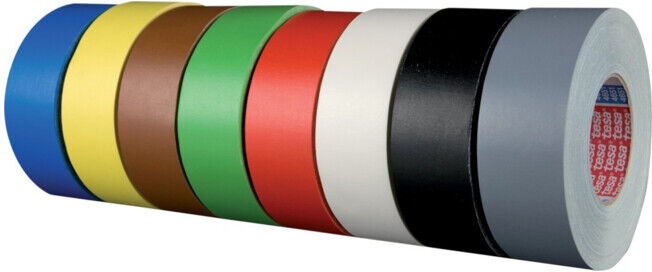 tesa Ruban adhésif en tissu 4651-08, enduit plastique, 38 mm x 50 m, blanc (04651-00512-00)
