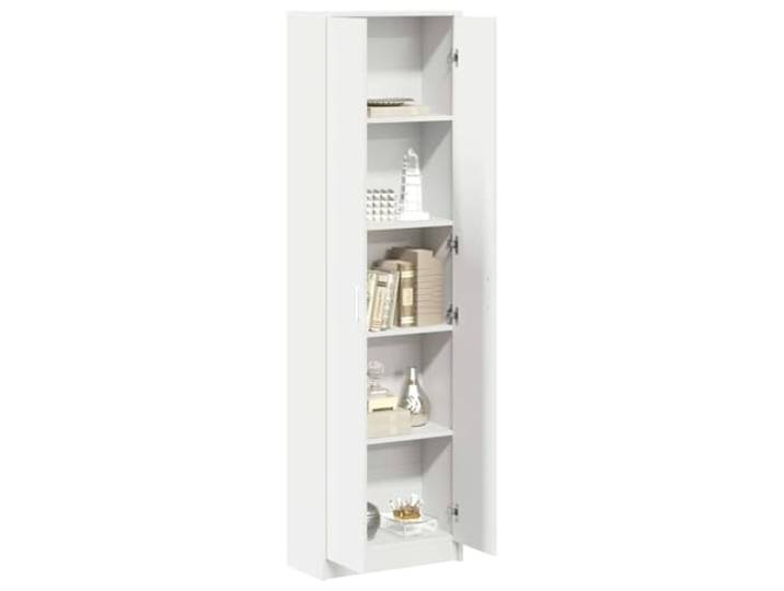 vidaXL Kleiderschrank Weiß 55 x 25 x 189 cm Holzwerkstoff Schlichter Stil mit klaren Linien, Hilft dir, alles ordentlich zu halten, Aus starken, langlebigen Materialien gemacht