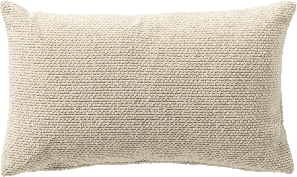 Dutch Decor JULIO kussenhoes outdoor waterafstotend en uv-bestendig - Marshmallow - wit - 30 x 50 cm